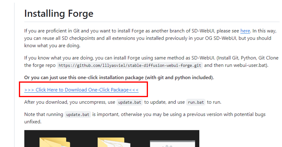 在 Windows 上安装 SD Forge